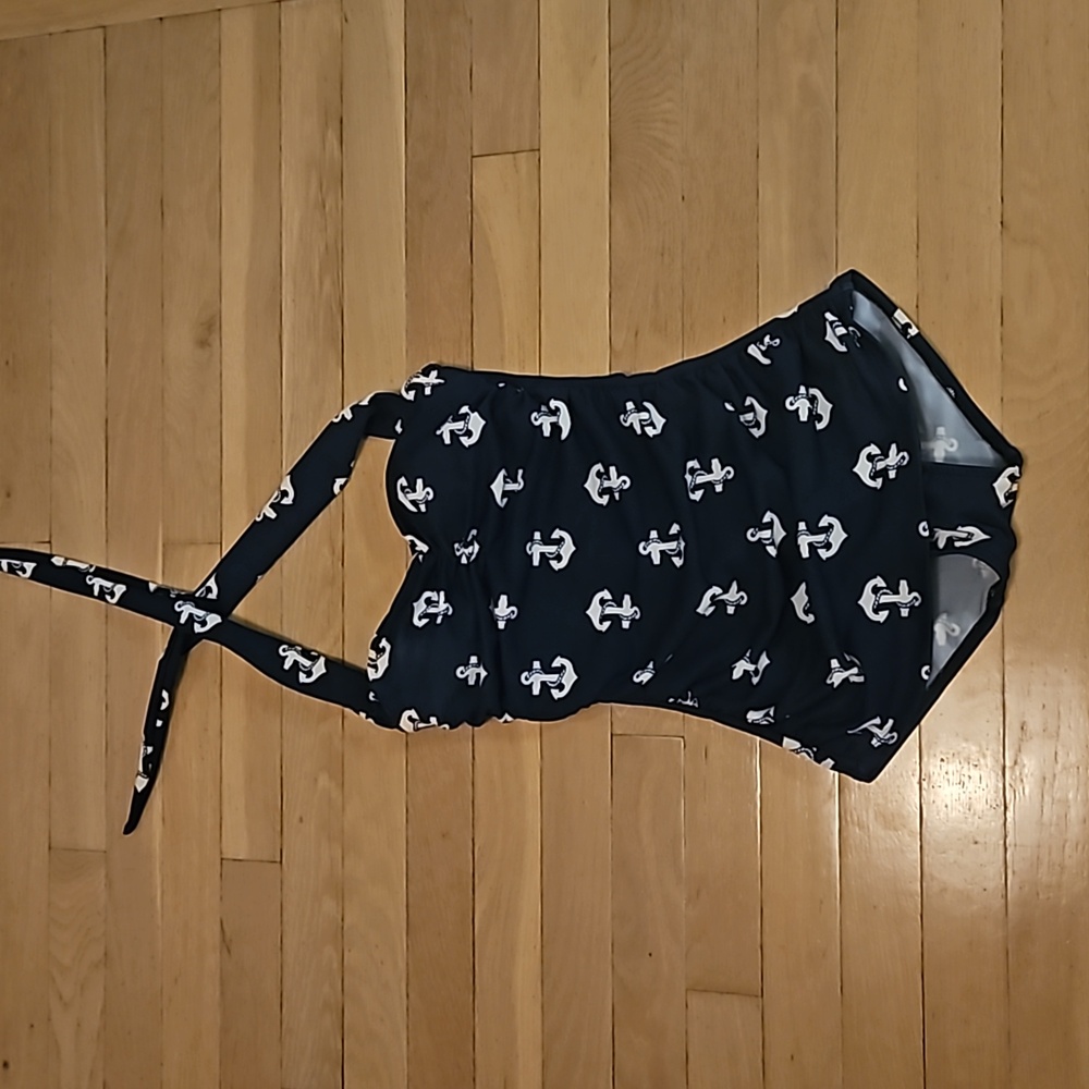 Retro Anchor One Piece Swimsuit
